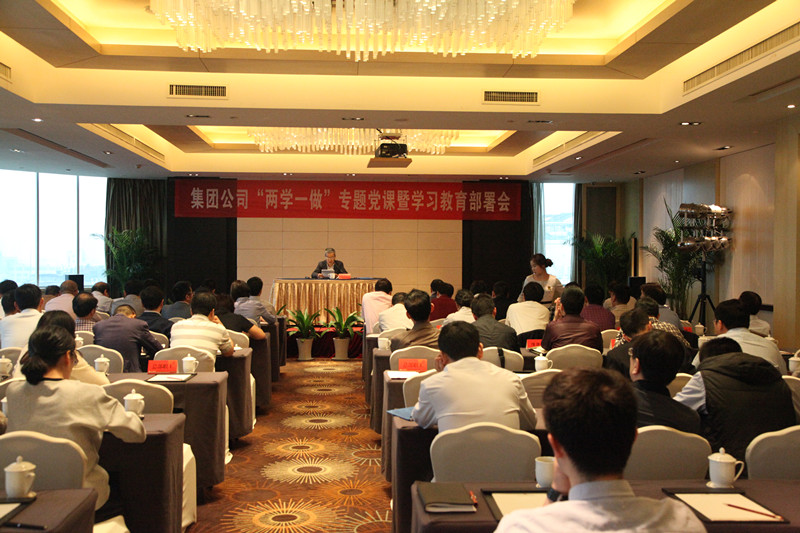 集團(tuán)公司黨委召開“兩學(xué)一做”專題黨課暨學(xué)習(xí)教育部署會(huì)