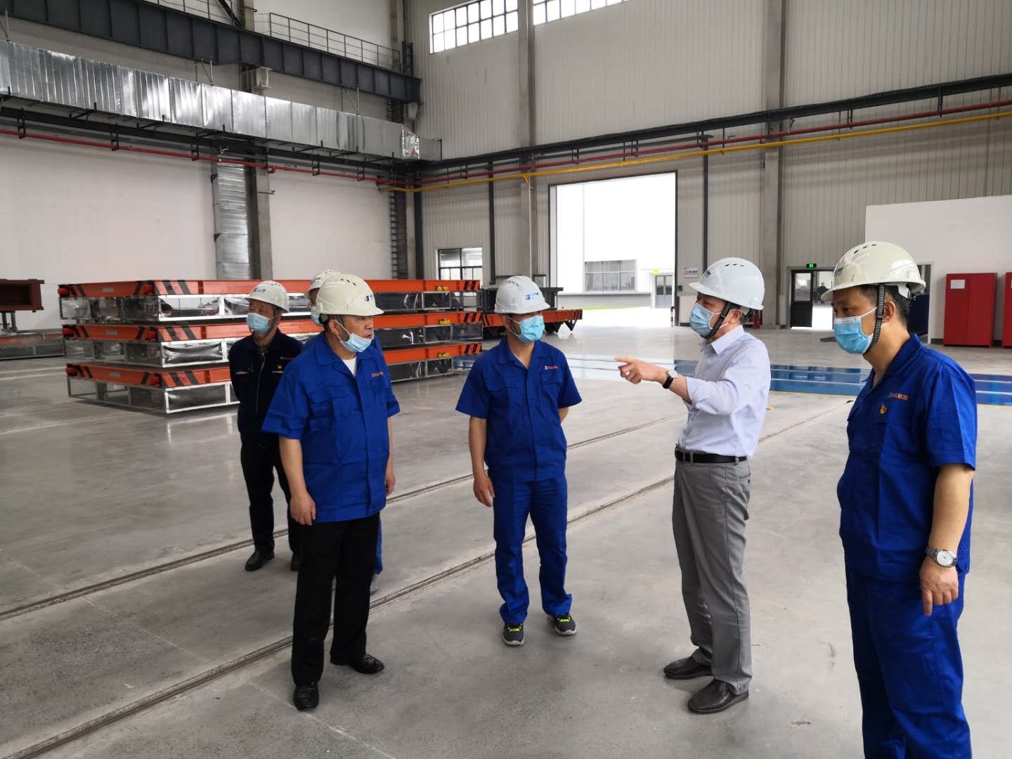 集團公司黨委書記、董事長虞岳明赴德清申達公司調研